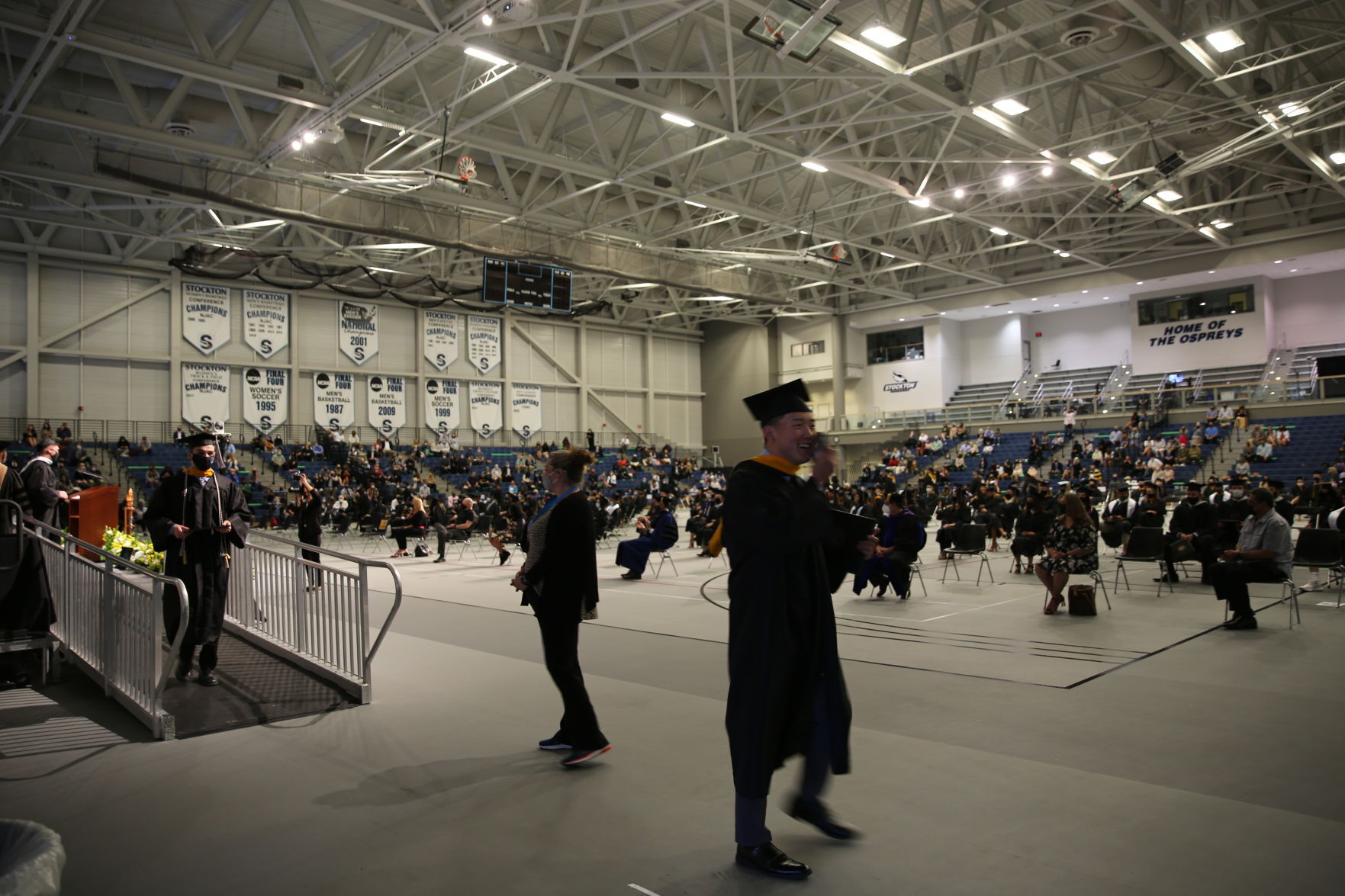 Stockton University commencement Tuesday, May 11, 2021 at the Galloway Township campus